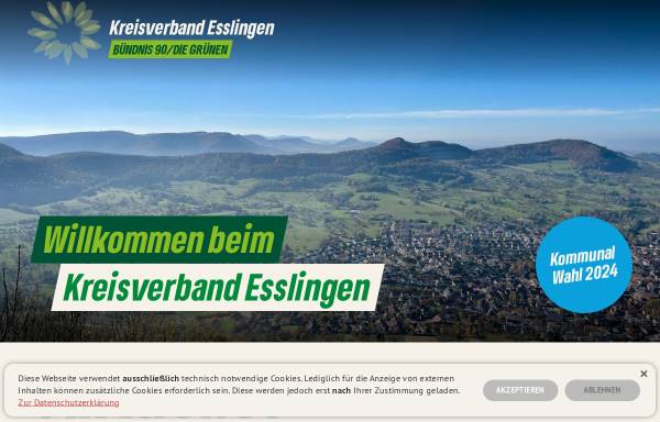Vorschau von www.gruene-es.de, Bündnis 90/Die Grünen Esslingen am Neckar