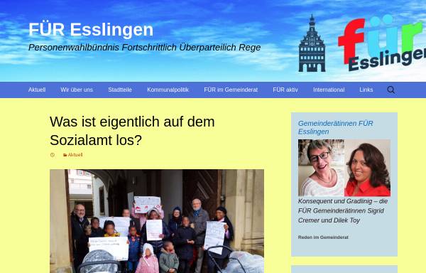 Vorschau von www.fuer-esslingen.de, Für Esslingen