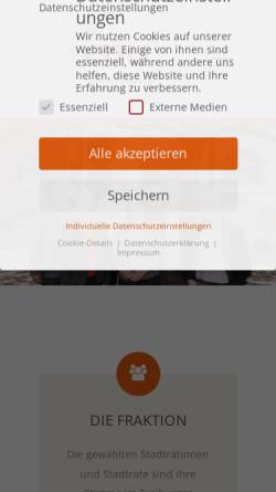 Vorschau der mobilen Webseite www.cdu-fraktion-freiburg.de, CDU Stadtratsfraktion Freiburg