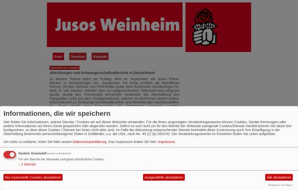 Vorschau von www.jusos-weinheim.de, Jusos Weinheim