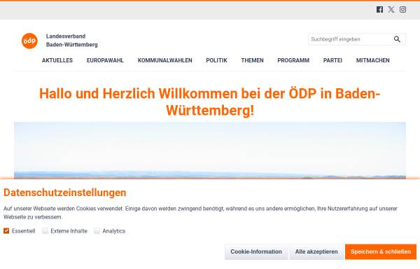 Vorschau von www.oedp-bw.de, ÖDP Baden-Württemberg