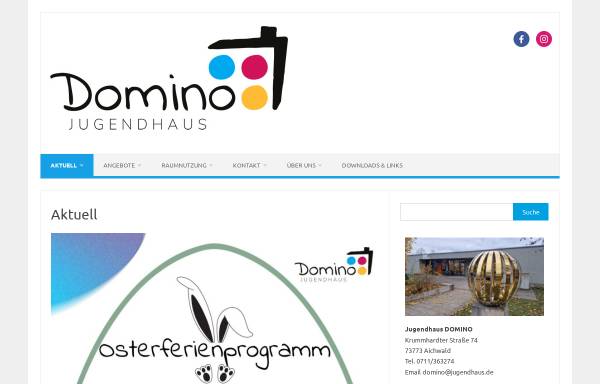 Vorschau von www.jugendhaus-domino.de, Jugendhaus Domino