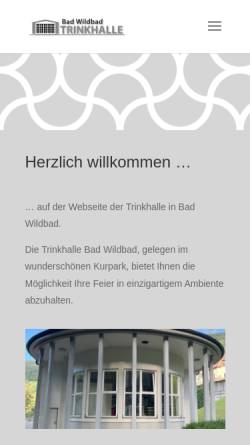 Vorschau der mobilen Webseite www.trinkhalle-wildbad.org, Förderverein Trinkhalle Wildbad e.V.