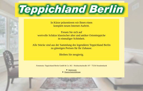 Vorschau von www.teppichlandberlin.de, Teppichland