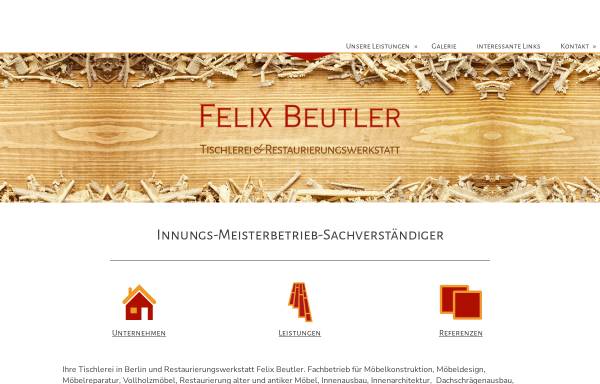 Vorschau von www.felix-beutler.de, Tischlerei und Restaurierungswerkstatt Felix Beutler