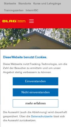 Vorschau der mobilen Webseite karlsruhe.dlrg.de, DLRG Stadtgruppe Karlsruhe e.V.