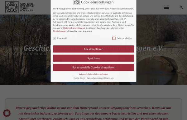 Vorschau von www.geschichtsverein-koengen.de, Geschichts- und Kulturverein Köngen e.V.