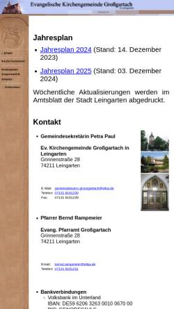 Evangelische Kirchengemeinde Großgartach
