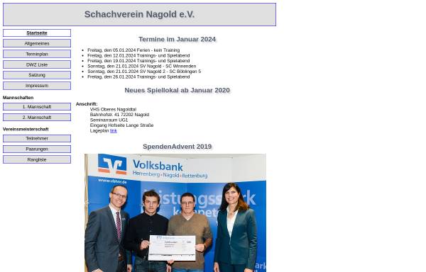 Vorschau von www.schachverein-nagold.de, Schachverein Nagold e.V.
