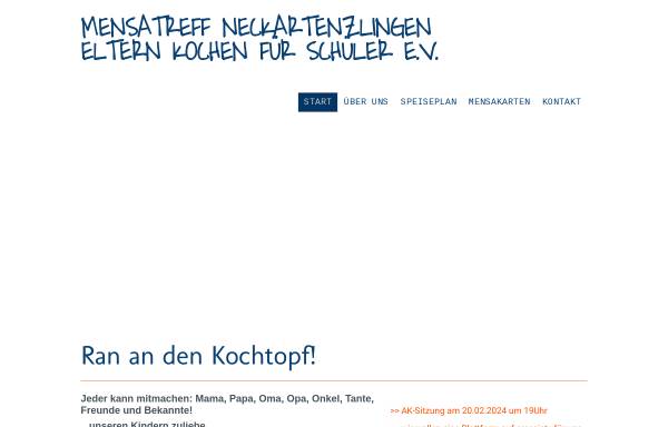 Vorschau von www.mensatreff.de, Mensatreff des Schulzentrums Neckartenzlingen e. V.