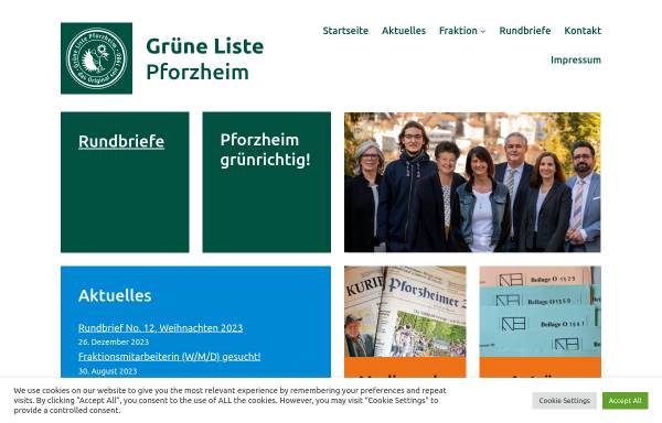 Vorschau von www.gruene-liste-pforzheim.de, Grüne Liste Pforzheim