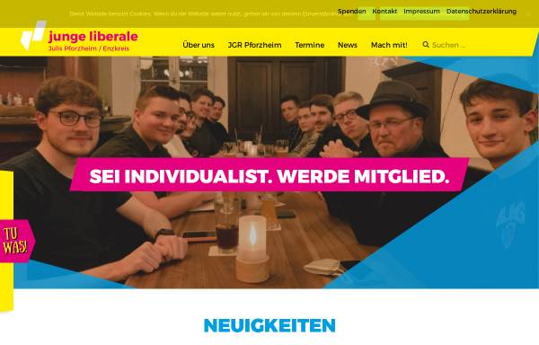 Vorschau von www.julis-pforzheim.de, JuLis - Junge Liberale Pforzheim