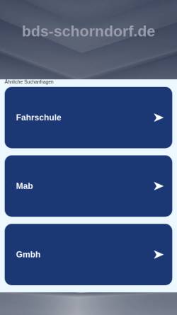 Vorschau der mobilen Webseite www.bds-schorndorf.de, Bund der Selbständigen e.V.
