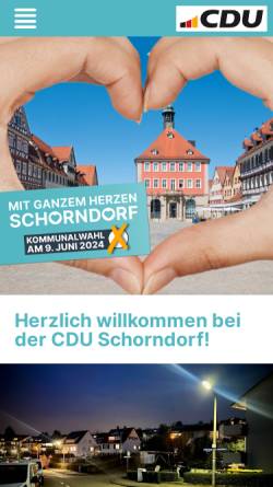 Vorschau der mobilen Webseite cdu-schorndorf.de, CDU Stadtverband Schorndorf