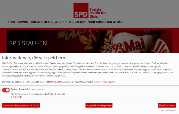 Vorschau von www.spd-staufen.de, SPD-Ortsverein