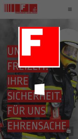 Vorschau der mobilen Webseite www.feuerwehr.waiblingen.de, Freiwillige Feuerwehr