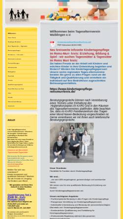 Vorschau der mobilen Webseite www.tageselternverein-wn.de, Tageselternverein Waiblingen e. V.