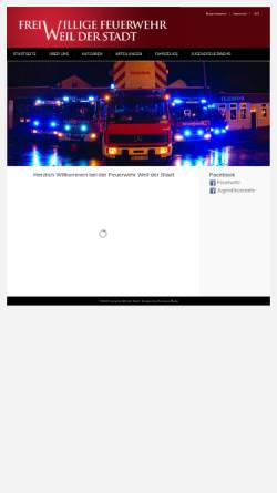 Vorschau der mobilen Webseite www.feuerwehr-weilderstadt.de, Freiwillige Feuerwehr Weil der Stadt