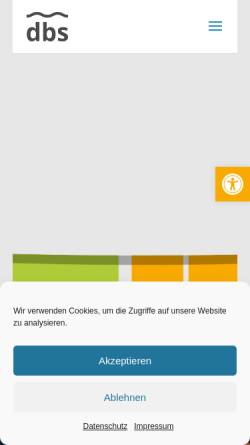 Vorschau der mobilen Webseite www.dbs-weinheim.de, Dietrich-Bonhoeffer-Schule Weinheim