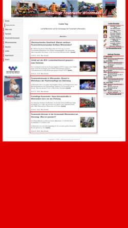 Vorschau der mobilen Webseite www.feuerwehr-winnenden.de, Freiwillige Feuerwehr