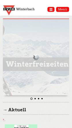 Vorschau der mobilen Webseite www.cvjm-winterbach.de, CVJM Winterbach