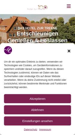 Vorschau der mobilen Webseite www.hotel-zur-treene.de, Hotel 