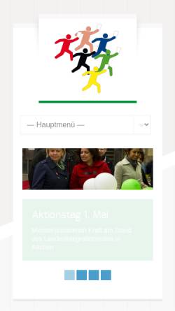 Vorschau der mobilen Webseite www.wahlrecht-fuer-migranten.de, Hier wo ich lebe, will ich wählen!