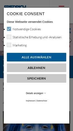 Vorschau der mobilen Webseite www.fes.de, Friedrich-Ebert-Stiftung