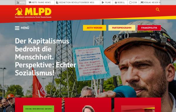 Vorschau von www.mlpd.de, Marxistisch-Leninistische Partei Deutschlands