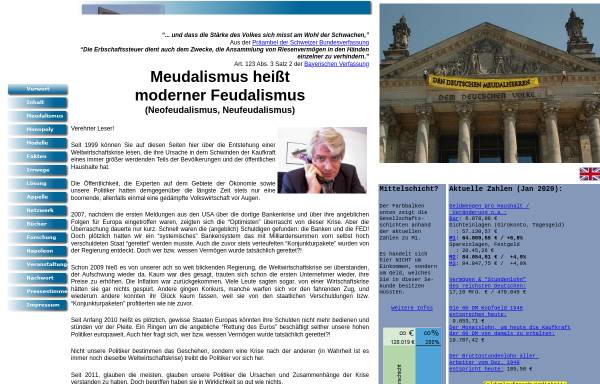 Vorschau von www.meudalismus.dr-wo.de, Moderner Feudalismus in Deutschland (Meudalismus)