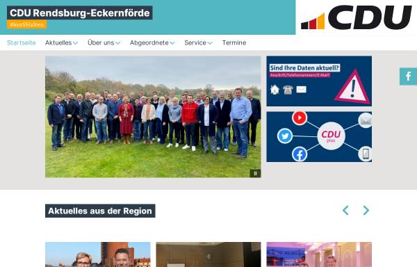 Vorschau von www.cdu-rd-eck.de, CDU-Kreisverband Rendsburg-Eckernförde