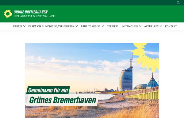 Vorschau von b90diegruenen-brhv.de, Bündnis 90/Die Grünen Bremerhaven