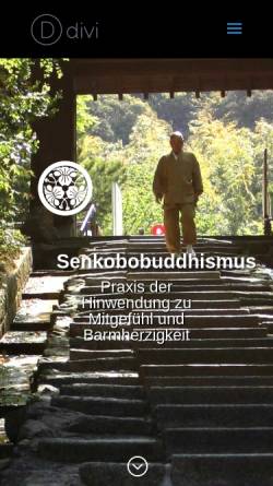 Vorschau der mobilen Webseite senkobobuddhismus.at, Senkozan Sanghe Nembutsu Do