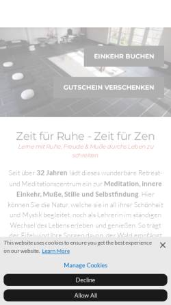 Vorschau der mobilen Webseite www.zenklausen.com, Zenklausen