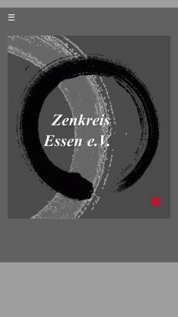 Vorschau der mobilen Webseite www.zenkreis-essen.de, Zenkreis Essen e.V.