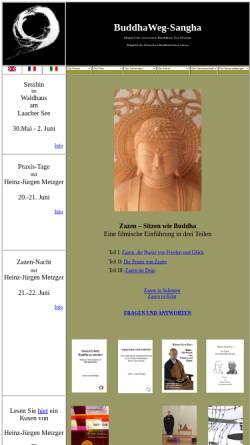 Vorschau der mobilen Webseite buddhaweg.de, Zen-Zentrum Solingen