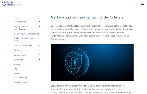 Trademark.ch - Informationsseite zum Marken- und Domainnamenrecht in der Schweiz