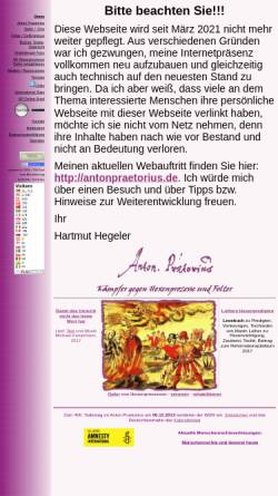 Vorschau der mobilen Webseite www.anton-praetorius.de, Anton Praetorius