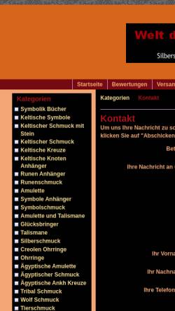Vorschau der mobilen Webseite www.welt-der-amulette.de, Welt der Amulette