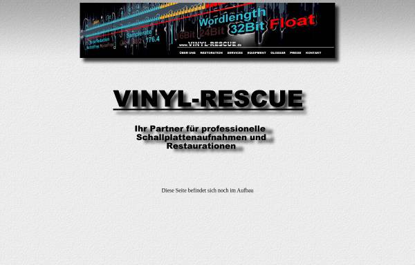 Vorschau von www.vinylrescue.de, Vinyl-Rescue, Heinrich Lettenmeier