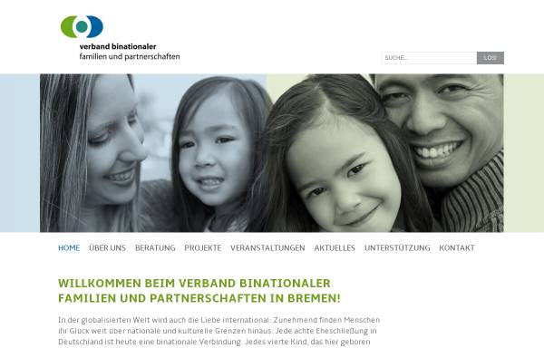 Vorschau von www.iaf-bremen.de, Verband binationaler Familien und Partnerschaften (iaf) e.V.