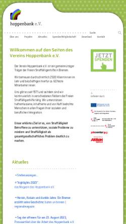 Vorschau der mobilen Webseite www.hoppenbank.info, Hoppenbank e.V.