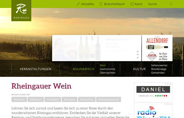 Vorschau von www.rheingau.de, Rheingau.de Weingüter