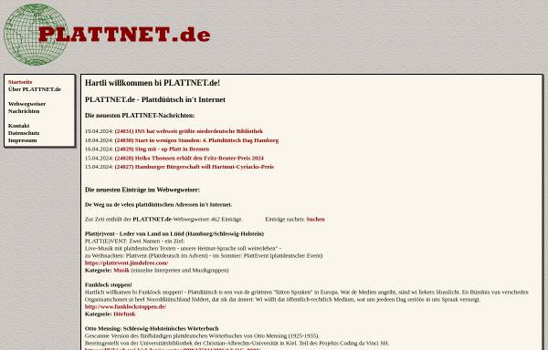 Vorschau von www.plattnet.de, Plattnet.de