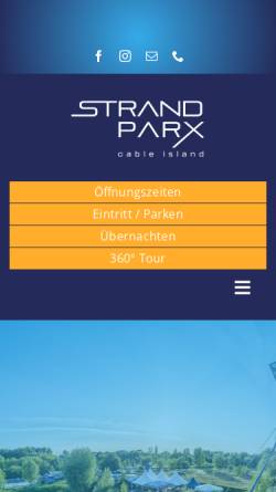 Vorschau der mobilen Webseite www.cable-island.de, Cable Island - watersports and beachresort