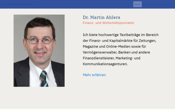 Ahlers, Dr. Martin