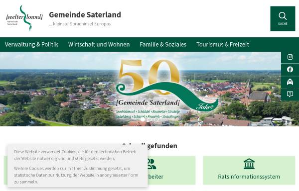 Vorschau von www.saterland.de, Saterland