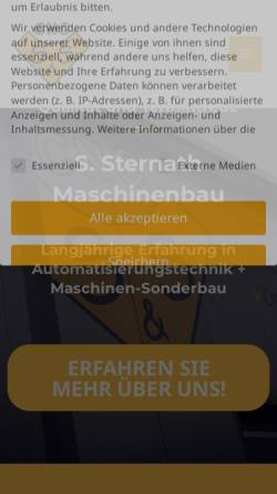 Vorschau der mobilen Webseite www.sus-maschinenbau.de, S&S Maschinenbau GmbH & Co. KG