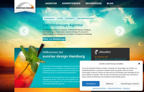 Vorschau von www.sunrise-design.de, Sunrise design OHG