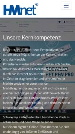Vorschau der mobilen Webseite www.hmnet.de, HMnet